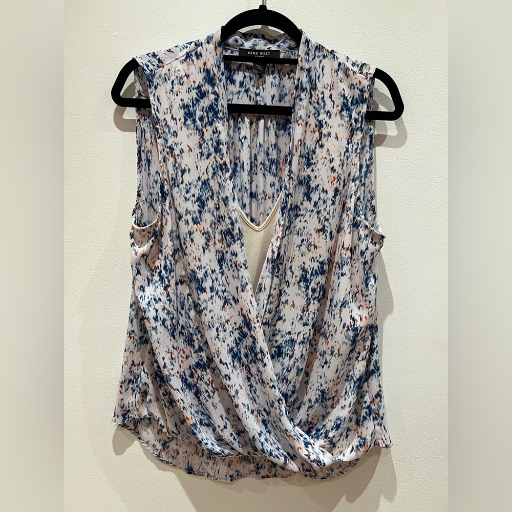 Nine West Sleeveless Blouse Size L